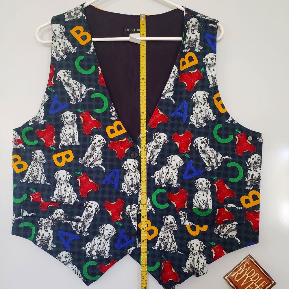 Vintage 90s Teacher Vest Women's L NWT